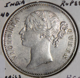 British India 1840 C Rupee silver  I0476 combine shipping