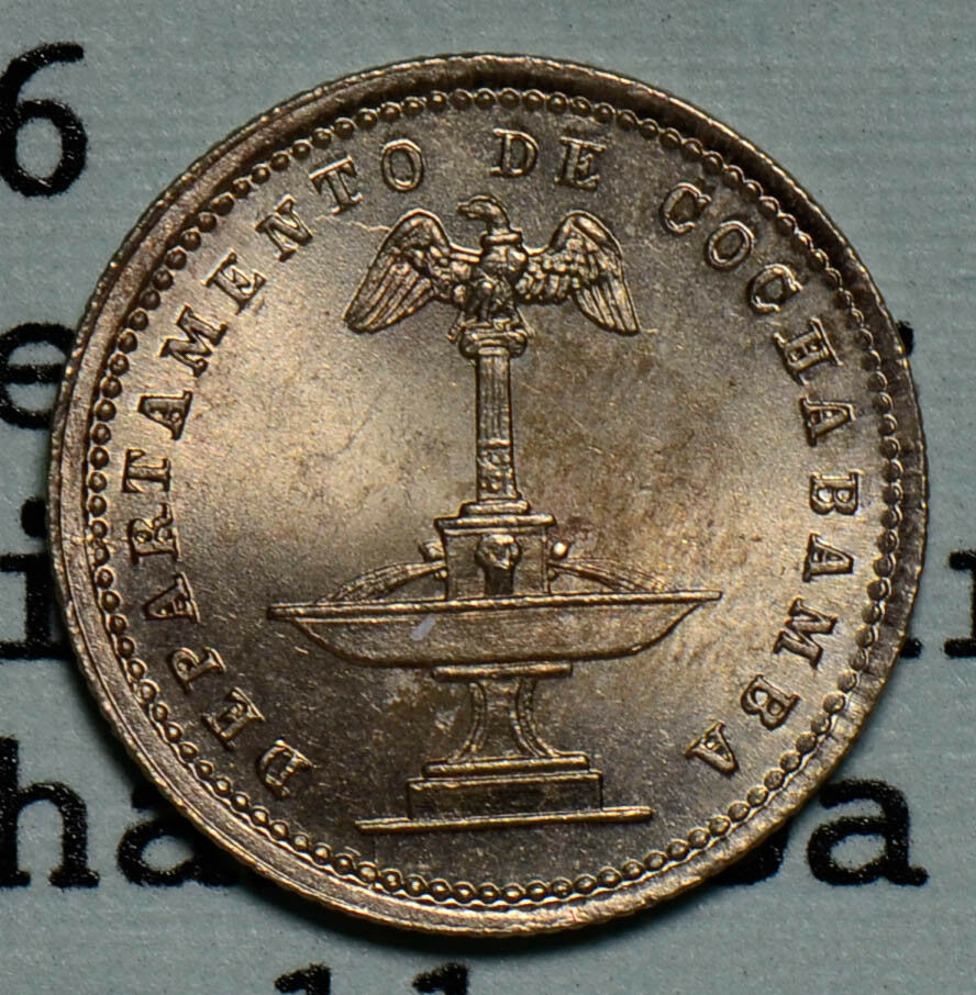Bolivia 1876  5 Cents  R-COC-11 Cochabamba Daniel Quiroga B0061 combine shipping