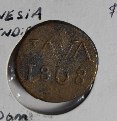 Netherlands East Indies 1808 Duit indonesia Dutch under french colonial N0143 co