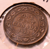 CA0068 Canada 1913  Cent  VF combine shipping