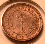 C0068 Ceylon 1890  1/4 Cent   combine shipping