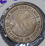 Nicaragua 1946 50 Centavos AU 190510 combine shipping