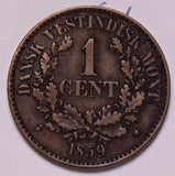 D0040 Danish West Indies 1859  Cent combine shipping