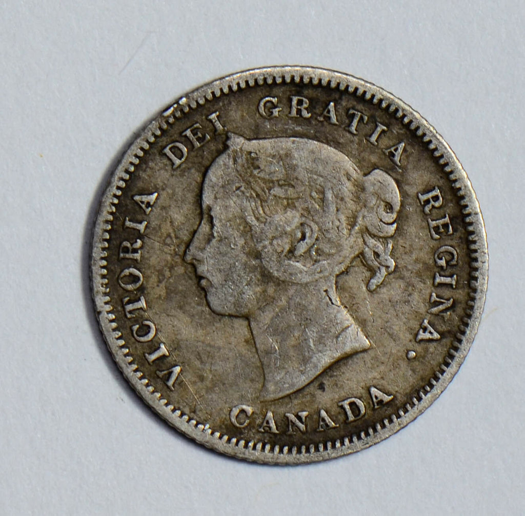 Canada 1886 5 Cents silver  CA0218 combine shipping