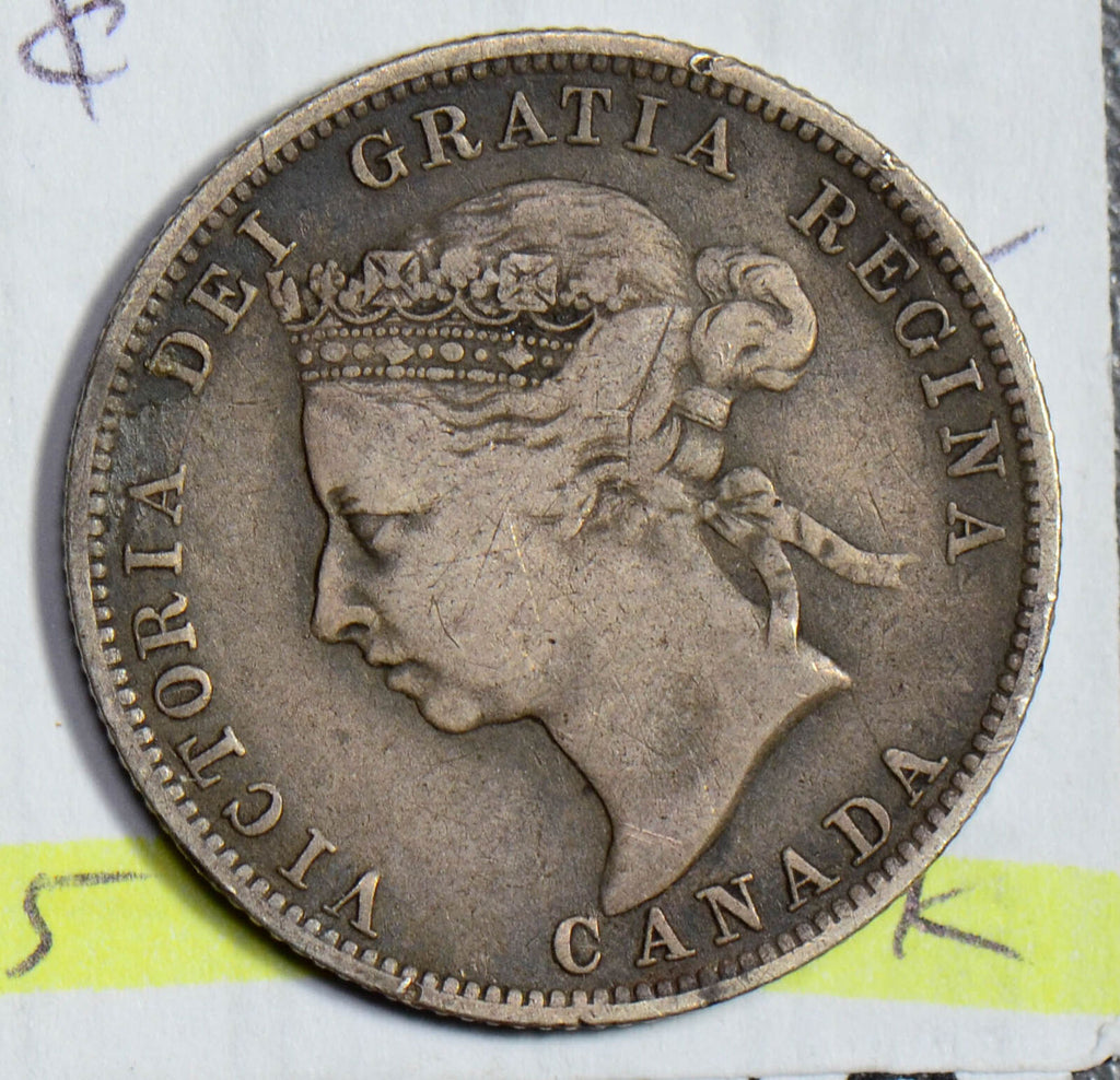 Canada 1892 25 Cents silver  CA0255 combine shipping