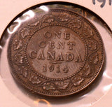 CA0074 Canada 1914  Cent  VF combine shipping