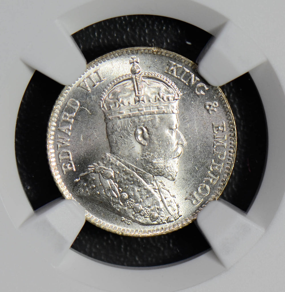 NG0465 Hong Kong 1904 10 Cents silver NGC MS64+ combine shipping