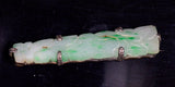 BU0238 China Chinese vintage natural untreated emerald jade jadeite pin