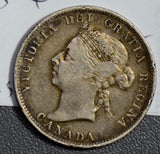 Canada 1892 25 Cents silver  CA0257 combine shipping