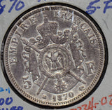 France 1870 5 Francs silver  F0104 combine shipping