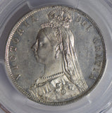 Great Britain 1889 1/2 Crown silver PCGS MS63 half S-3924 PC0294 combine shippin