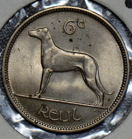 Ireland 1949 6 Pence greyhound animal  I0291 combine shipping