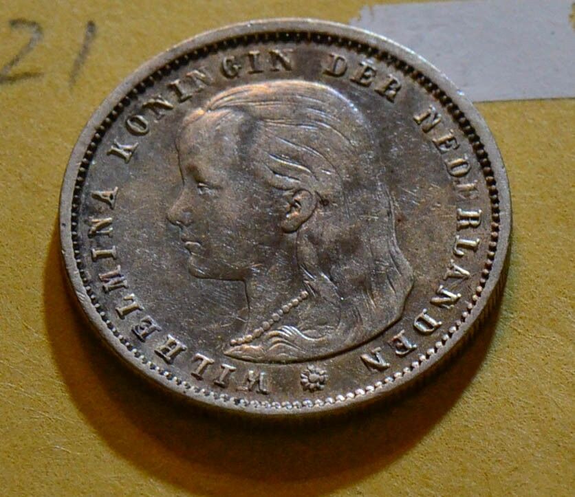 Netherlands Y-21 1892 25 Cents N0003 combine shipping