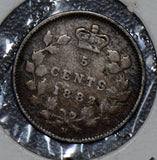 Canada 1882 H 5 Cents silver  190110 combine shipping