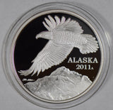 2011 Alaska Proof Medal silver with box BU0402 combine shipping