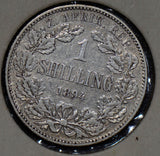 South Africa 1894 Shilling silver  190340 combine shipping