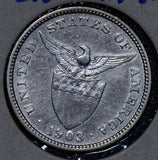 Philippines 1903 20 Centavos silver  190350 combine shipping