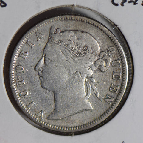 Hong Kong 1885 20 Cents silver  H0178 combine shipping