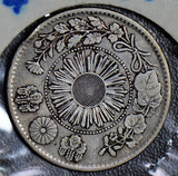 Japan 1871 Meiji 4 20 Sen silver  J0072 combine shipping
