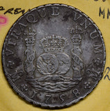 M0105 Mexico 1758  8 Reales silver  original surface  combine shipping
