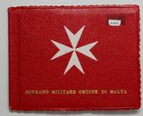 Order of Malta 1967 Proof Set mintage 1000, with 2 rare gold pieces GL0042 combi