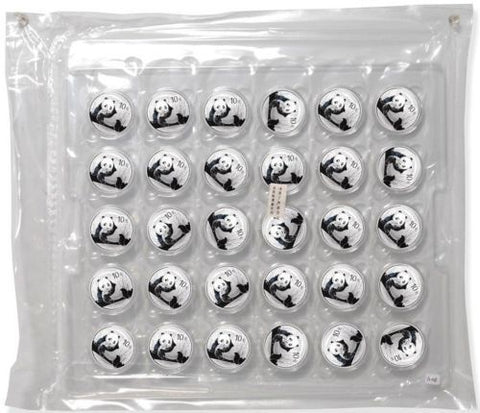 2015 30 Silver Chinese Silver Pandas Sheet of 30 Mint Sealed
