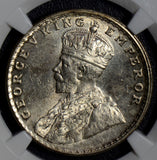 British India 1919 B Rupee silver NGC MS63 bombay mint NG0374 combine shipping