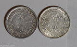 Hong Kong 1891 /1899 10 Cents silver lot of 2 coins H0143 combine shipping