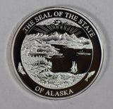 2011 Alaska Proof Medal silver with box BU0402 combine shipping
