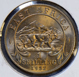E0071 East Africa 1952 Shilling Gem BU combine shipping