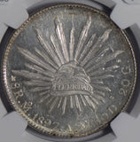 Mexico 1897 MO AM 8 Reales silver NGC UNC NG0665 combine shipping