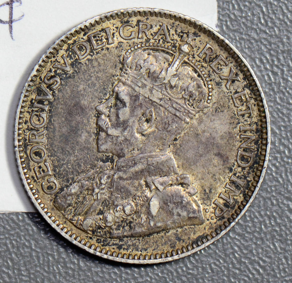 Canada 1914 25 Cents silver  CA0275 combine shipping