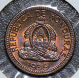 Honduras 1939  Centavo   Gem BU the one you receive will be a different coin but