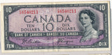 RC0159 Canada 1954 $10  beattie-coyne devil's face combine shipping
