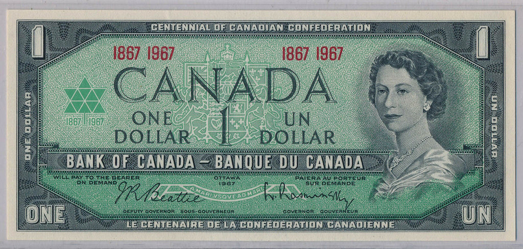 RC0158 Canada 1967 $1  bank of canada centennial combine shipping