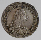 Italy 1735 4 Tari silver 1 year only rare in this grade I0313 combine shipping