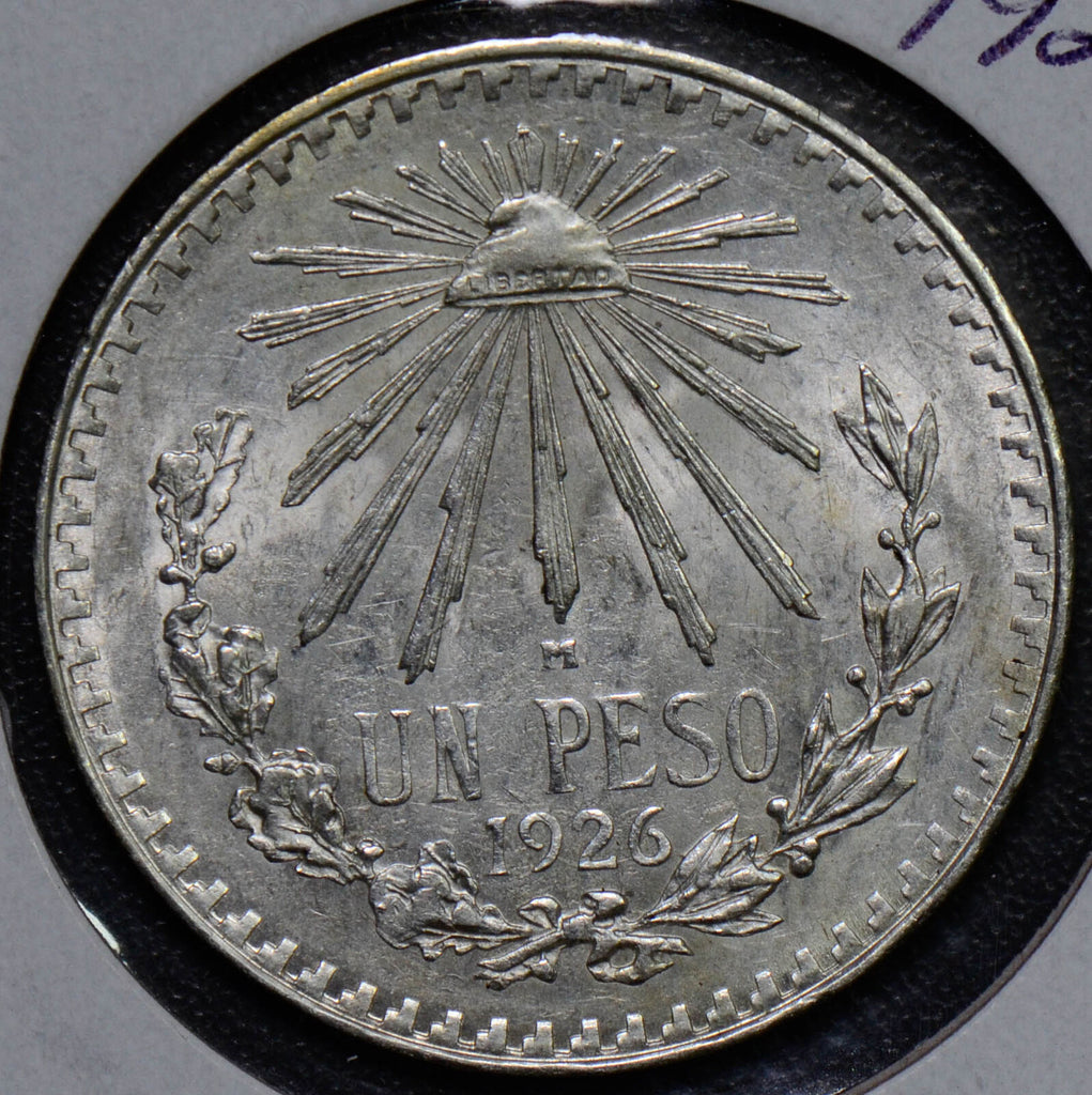 Mexico 1926  Peso   BU with luster  M0114 combine shipping