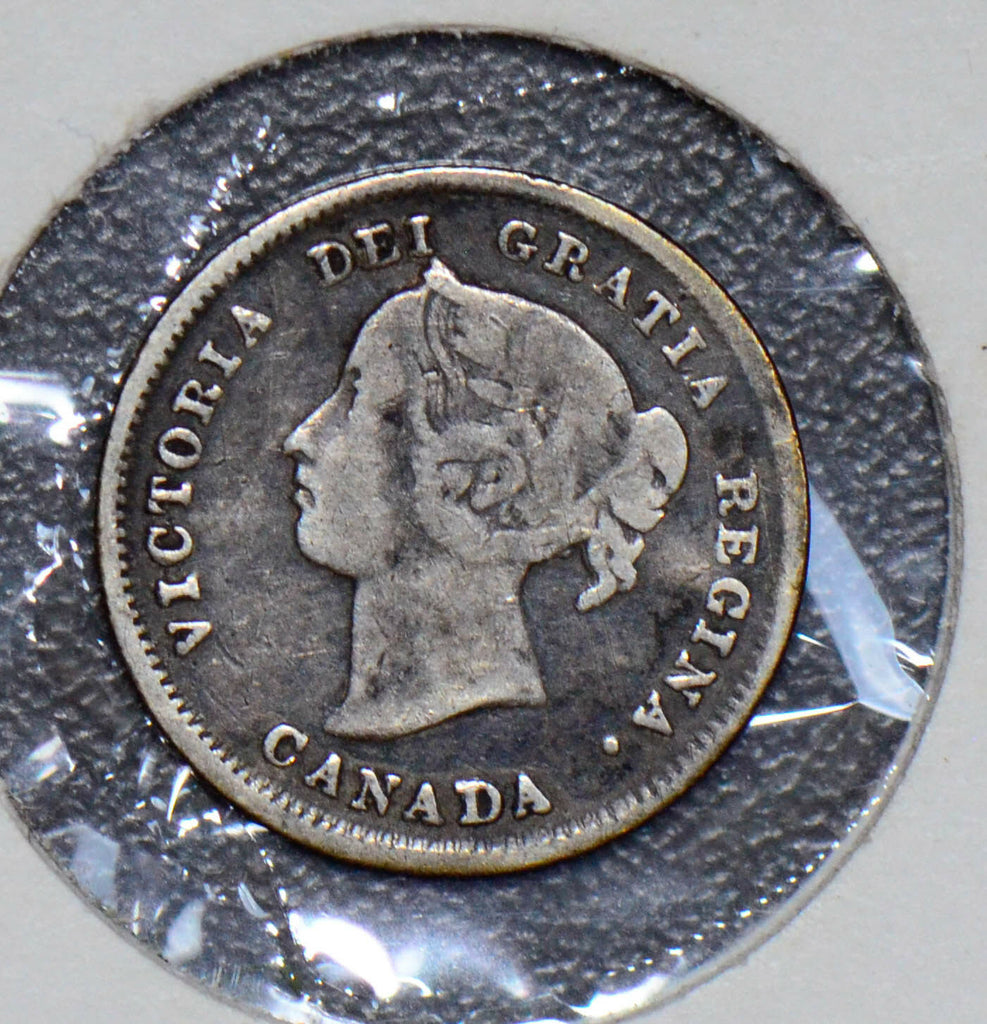 Canada 1890 5 Cents silver  190317 combine shipping