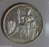 French Indo china 1937 20 Cents silver  BU0502 combine shipping