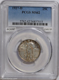 1927 D Standing Liberty Quarter silver PCGS MS62 PC0267 combine shipping