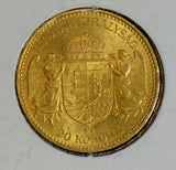 Hungary 1896 20 Korona gold gem BU GL0057 combine shipping