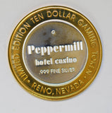 casino chip token silver peppermil nevada BU0333 combine shipping