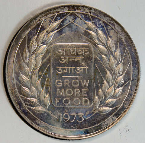 India 1973 20 Rupees silver proof BU0307 combine shipping