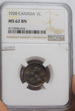 Canada 1928 Cent NGC MS62BN lustrous NG0803 combine shipping